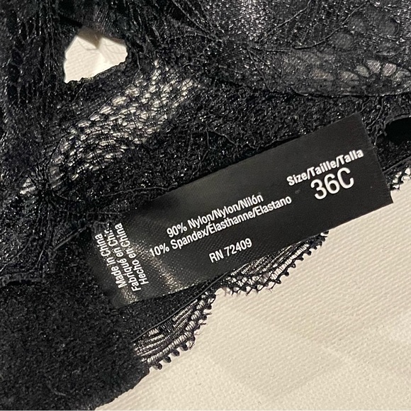 🎀RENÉ ROFÉ🎀 Oh My Heart Lace Bra - Size 36C Extreme Push-Up Bra🎀 - Picture 6 of 8